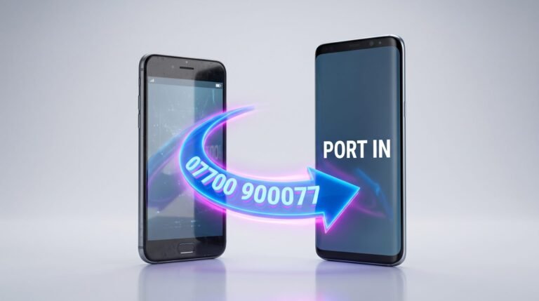 Lebara port in: number moving from an old smartphone to a new one showing PORT IN